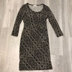 Calvin Klein Snake Skin Print Dress